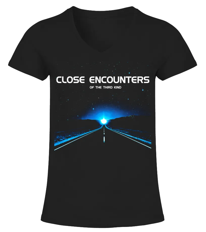 CLOSE ENCOUNTERS OF THE THIRD KIND BK VNECK WOMEN'S TSHIRT