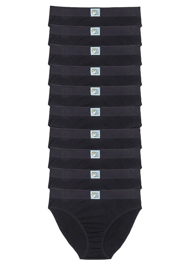 10PACK OF BLACK PANTIES