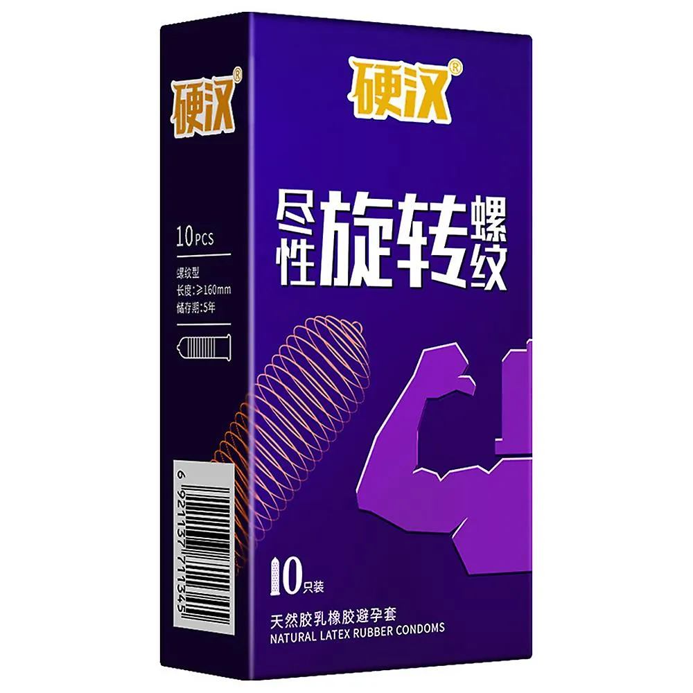 10PACK LATEX CONDOMS FOR MEN  DELAY EJACULATION, STIMULATION, NATURAL FEEL
