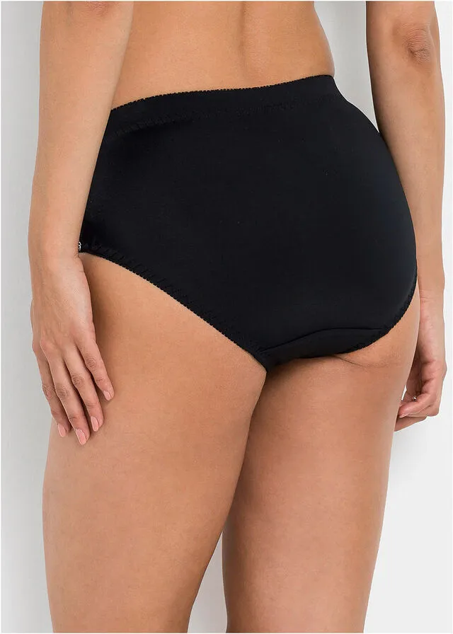 2 pack of shaping briefs Black + black + white
