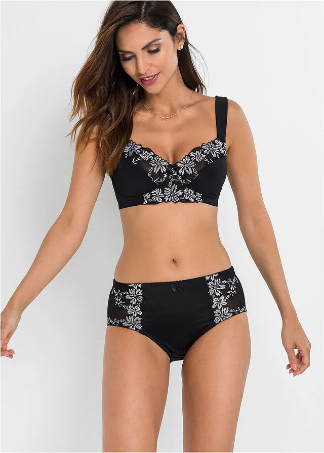 2 pack of shaping briefs Black + black + white