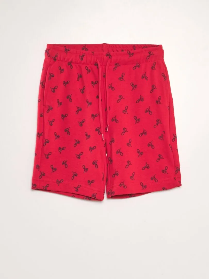 2 pack of thin red sweatshorts