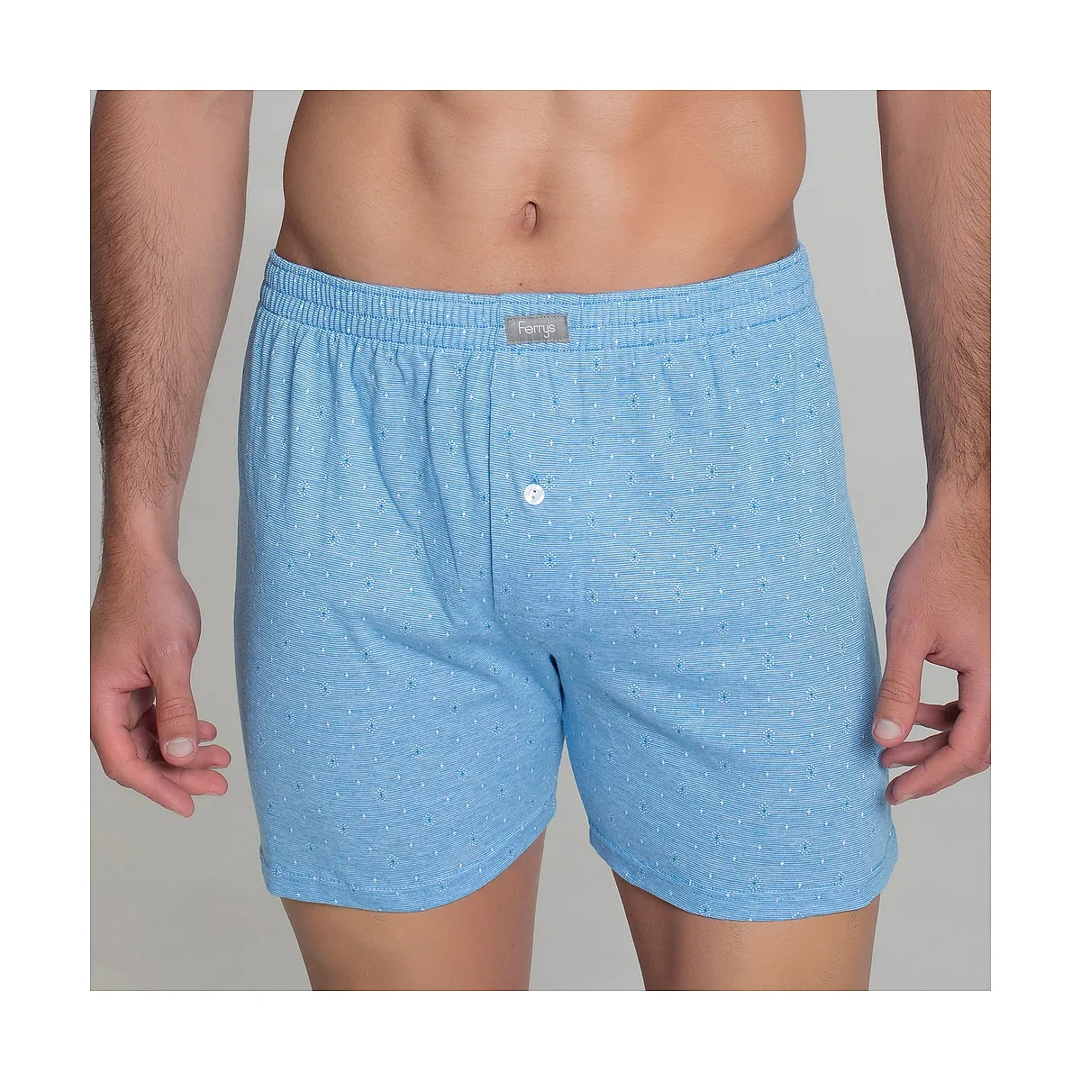 5096 Opened Boxer With Spikes Embroidery