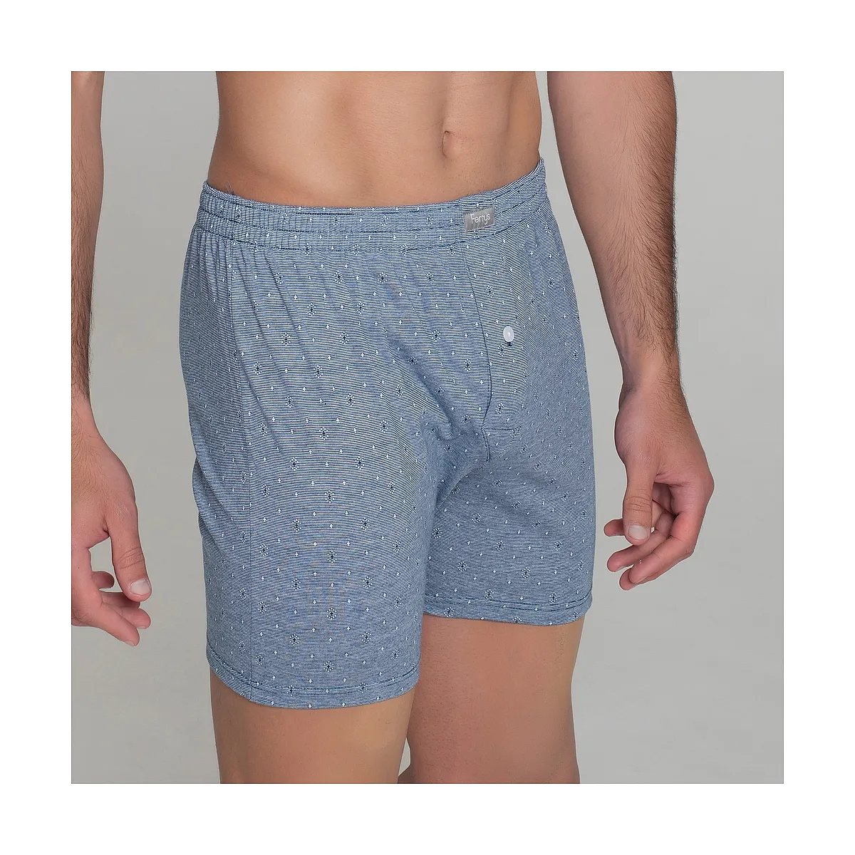 5096 Opened Boxer With Spikes Embroidery