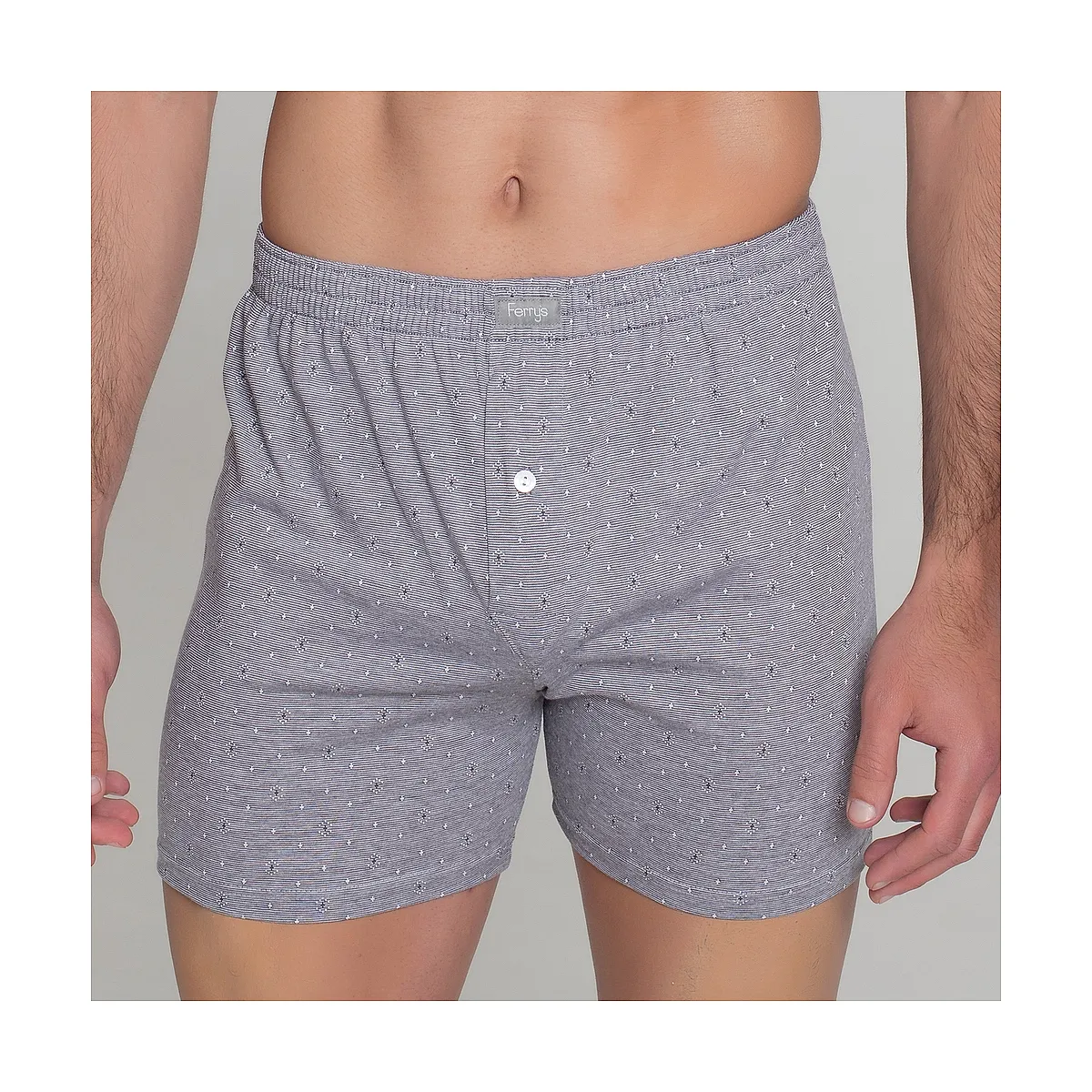 5096 Opened Boxer With Spikes Embroidery