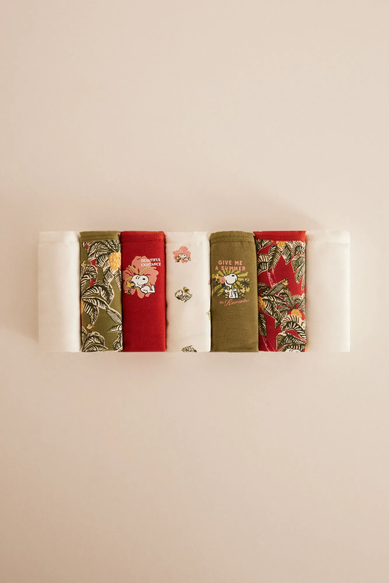 7 pack of cotton Snoopy culotte panties