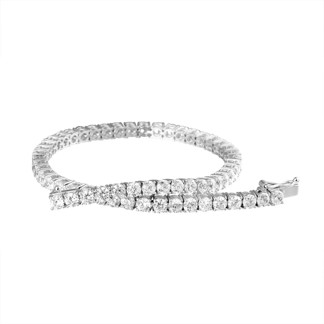 7.80 quilates pulsera rivièra diamante oro blanco precio