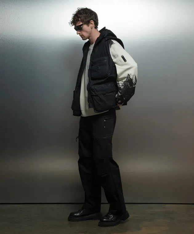 A Cold Wall Black Static Cargo Pants
