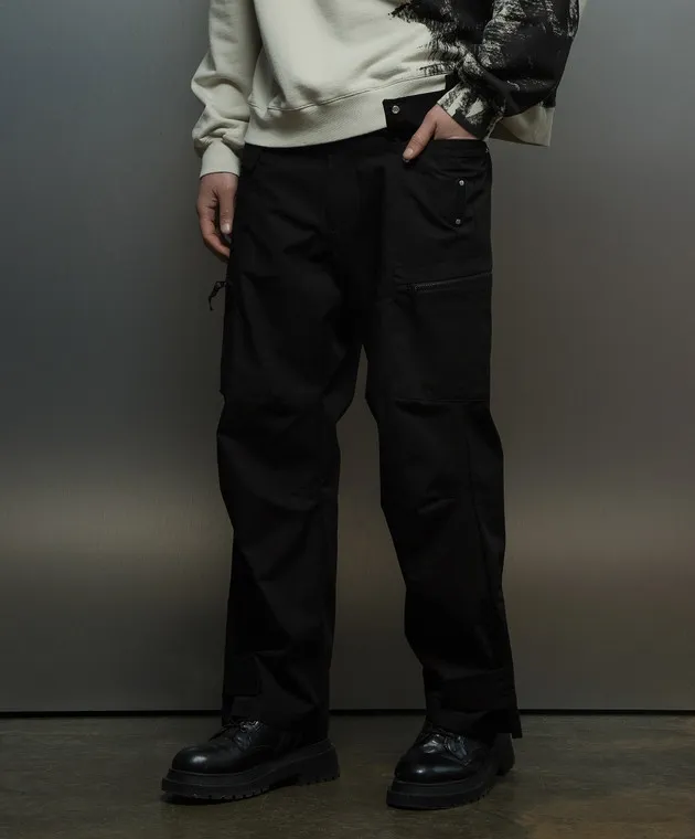 A Cold Wall Black Static Cargo Pants