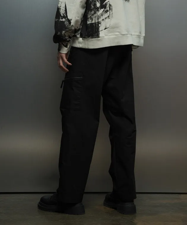 A Cold Wall Black Static Cargo Pants