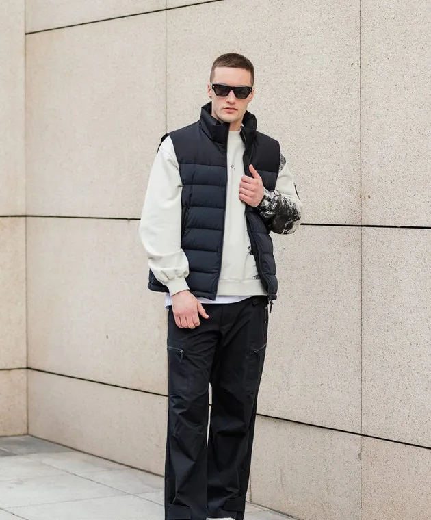 A Cold Wall Black Static Cargo Pants