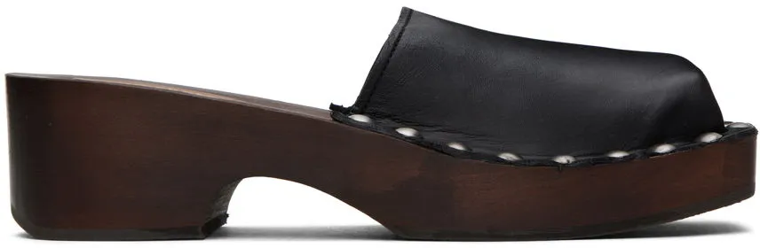 Acne Studios Studded Black Clogs
