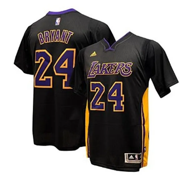 ADIDAS KOBE BRYANT LAKERS REPLICA BLACK/PURPLE TSHIRT