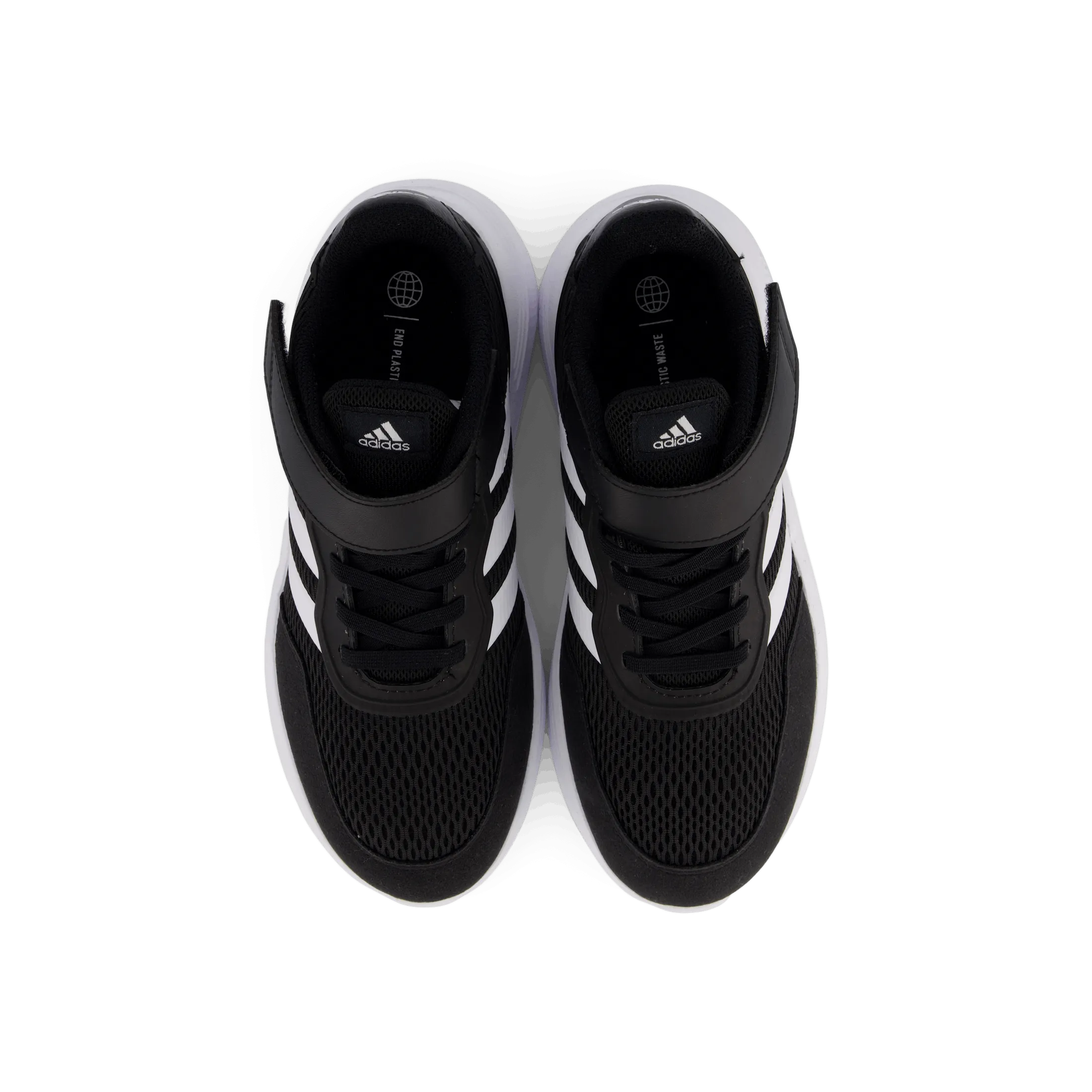 Adidas Nebzed Elastic Lace Top Strap Shoes Core Black Cloud White Cloud White