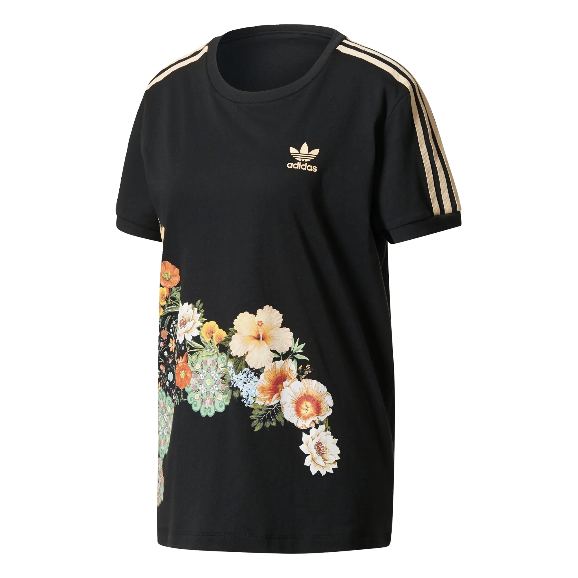 Adidas Originals Jardim Agharta Farm 3 Stripes Tee (Black)