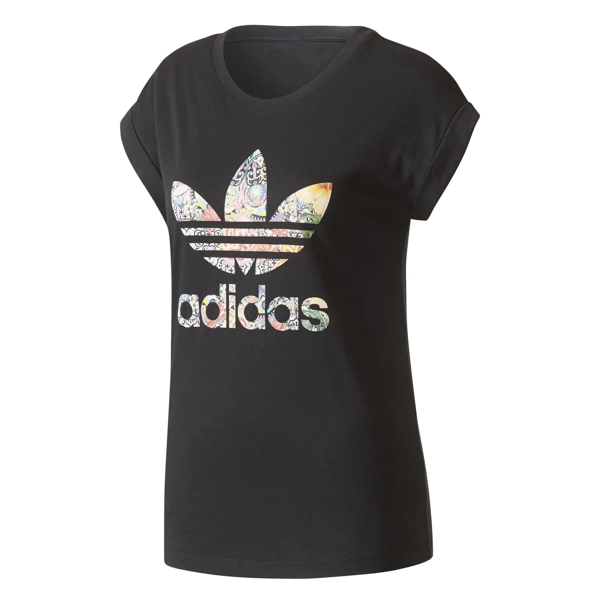 ADIDAS ORIGINALS JARDIM AGHARTA FARM BOYFRIEND ROLLUP TEE (BLACK)