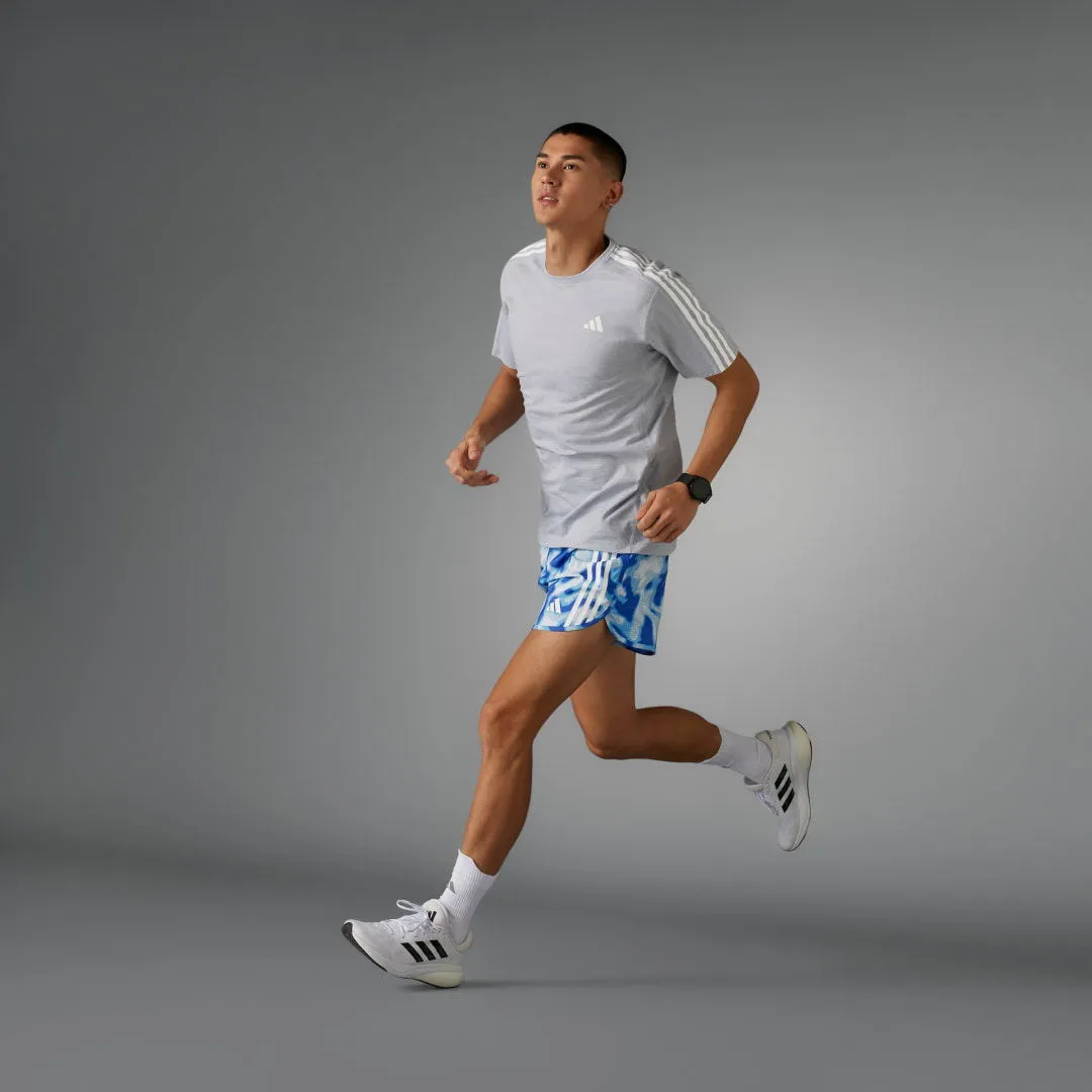 ADIDAS PERFORMANCE OWN THE RUN 3STRIPES ALLOVER PRINT