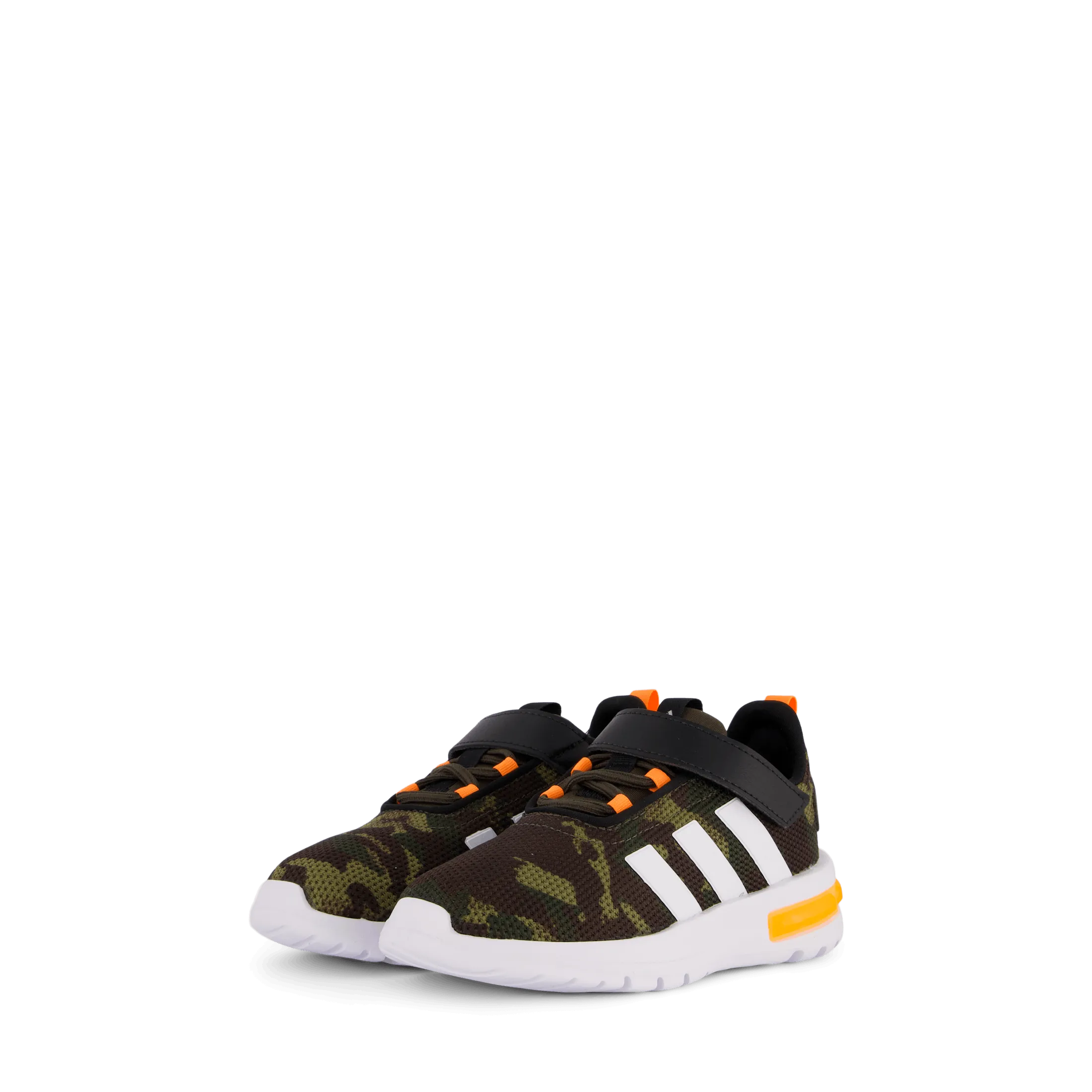 Adidas Racer TR23 Shoes Kids Shadow Olive Cloud White Screaming Orange