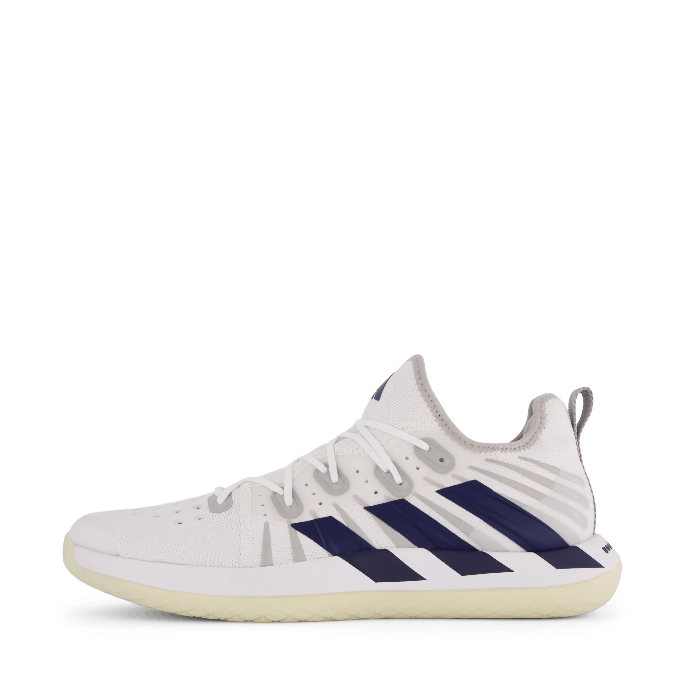 Adidas Stabil Shoes Cloud White Team Navy Blue Grey Two