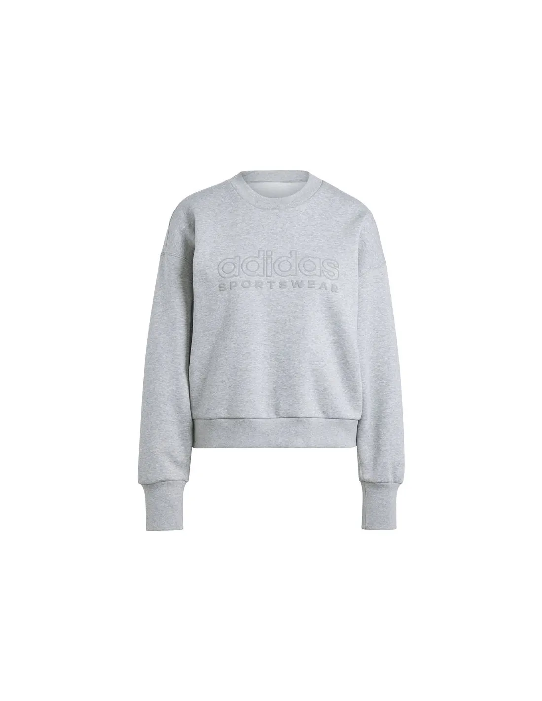 ADIDAS SUDADERA GRIS PARA MUJER  DISEñO GRáFICO SUELTO DE FLEECE ALL SZN