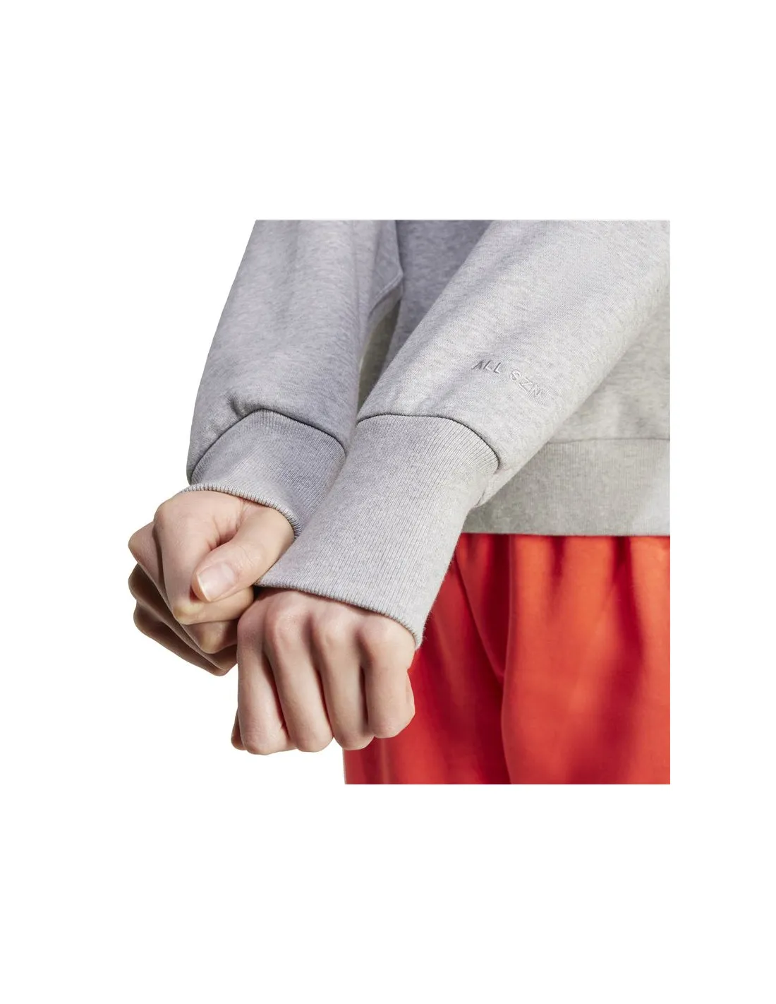 ADIDAS SUDADERA GRIS PARA MUJER  DISEñO GRáFICO SUELTO DE FLEECE ALL SZN