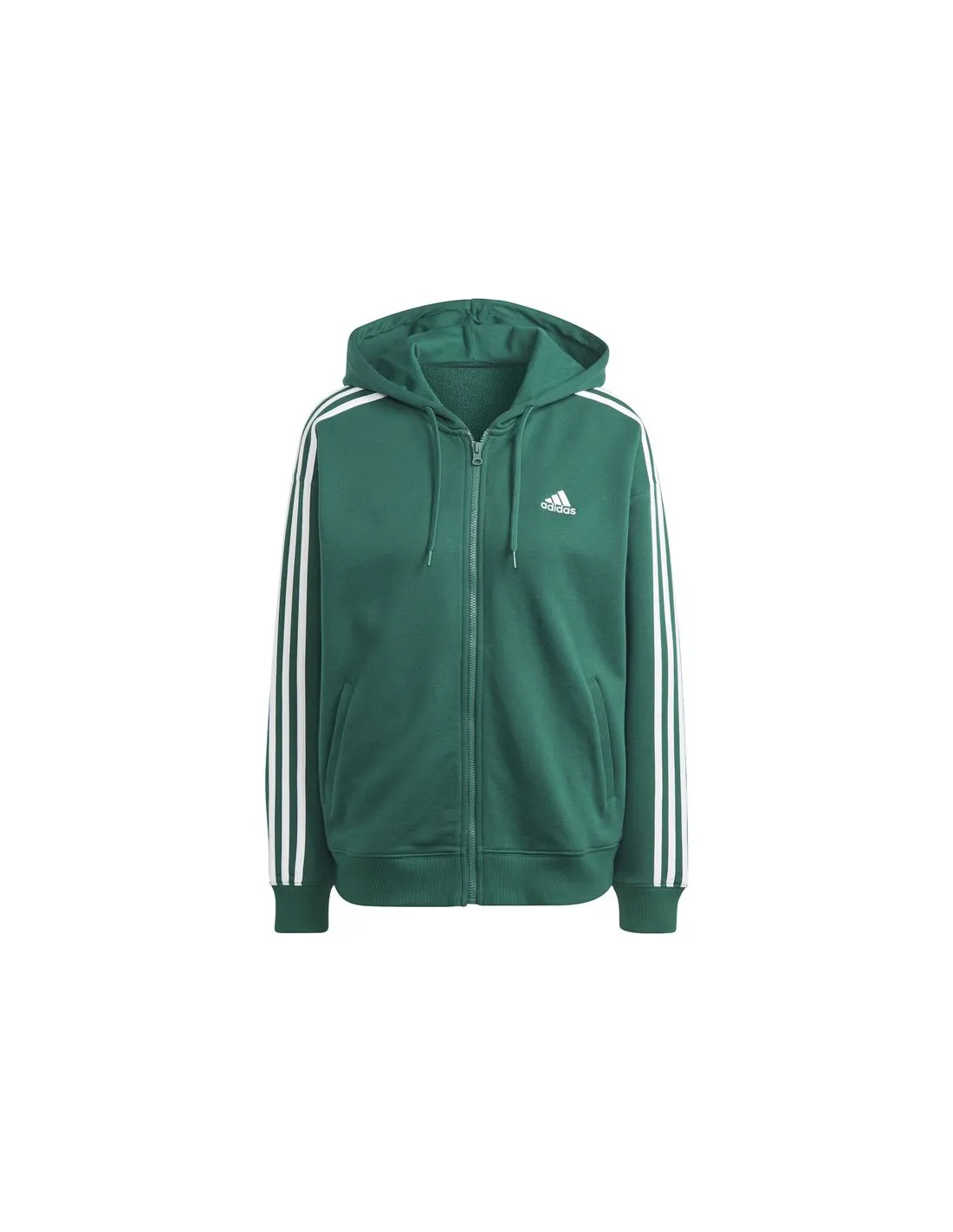 adidas Women's 3S Full Zip Hooded Sweatshirt