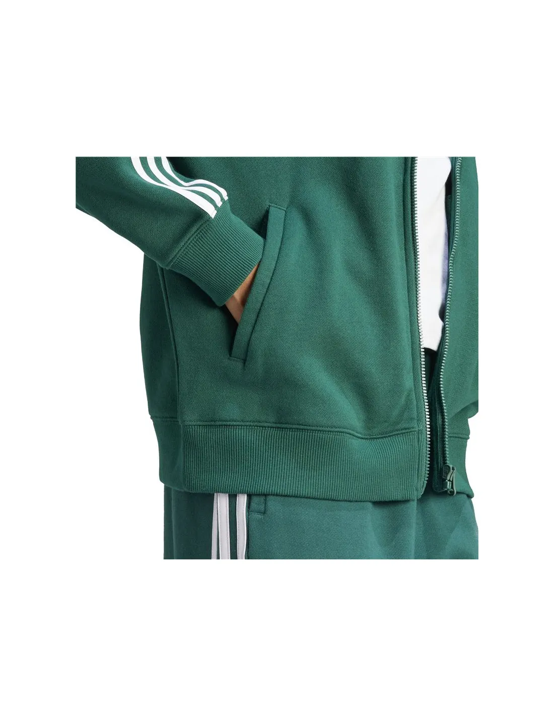 adidas Women's 3S Full Zip Hooded Sweatshirt