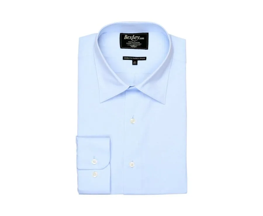 ALBERT CLASSIC  PALE BLUE 2PLY COTTON SHIRT