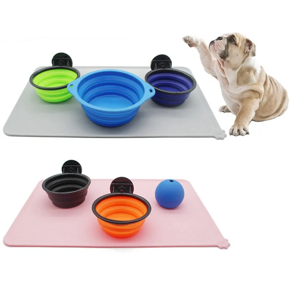 DOG FEEDING MAT  SILICONE, NONSTICK, PERFECT FOR PET BOWLS