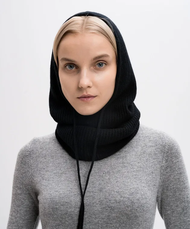 Allude Black Cashmere Face Mask