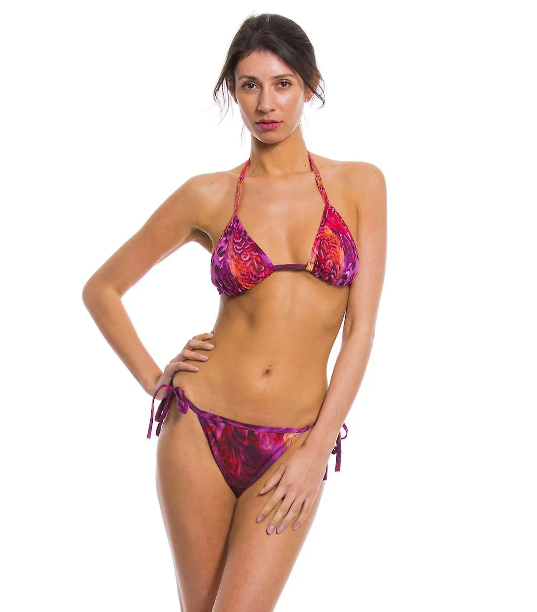 Amalfi purple bronzed bikini thong