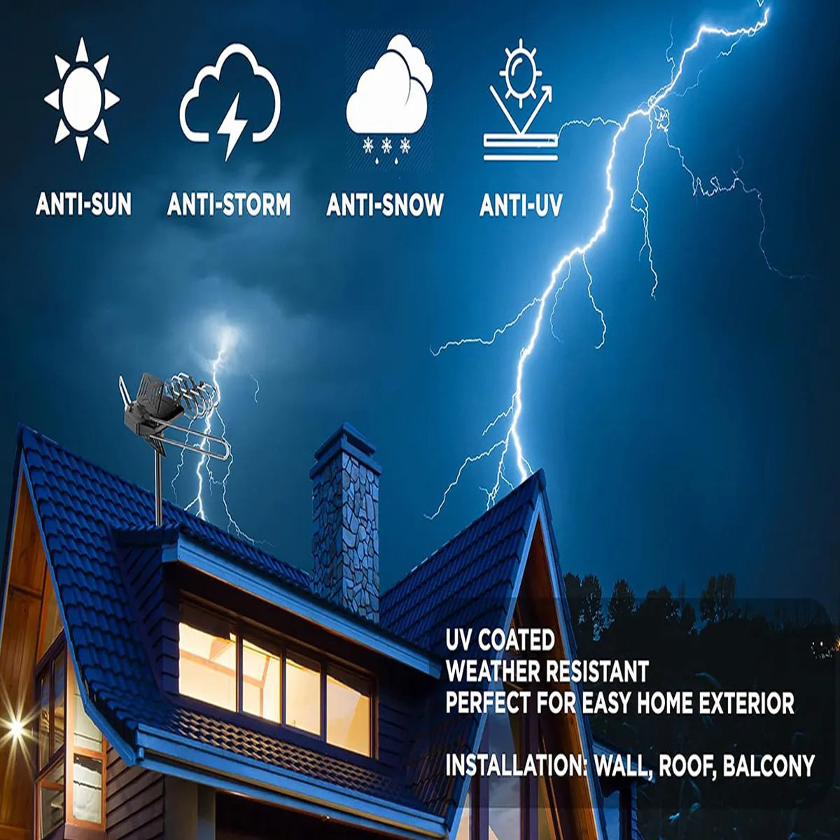 Outdoor TV Antenna, Onn