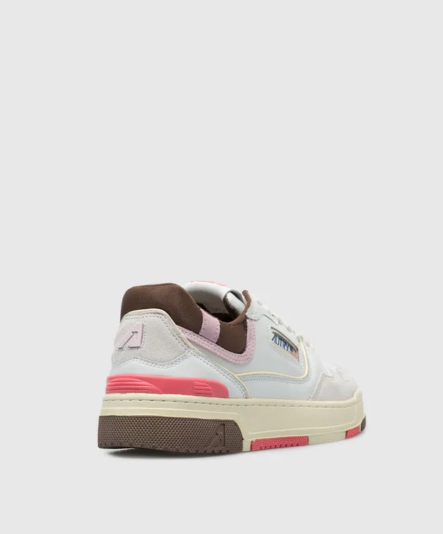 White Leather Logo Trainers by AUTRY CLC