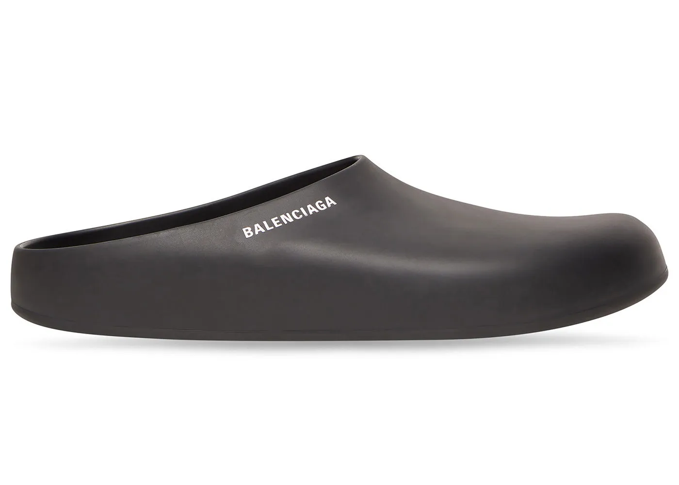 Black Balenciaga Pool Closed Slide