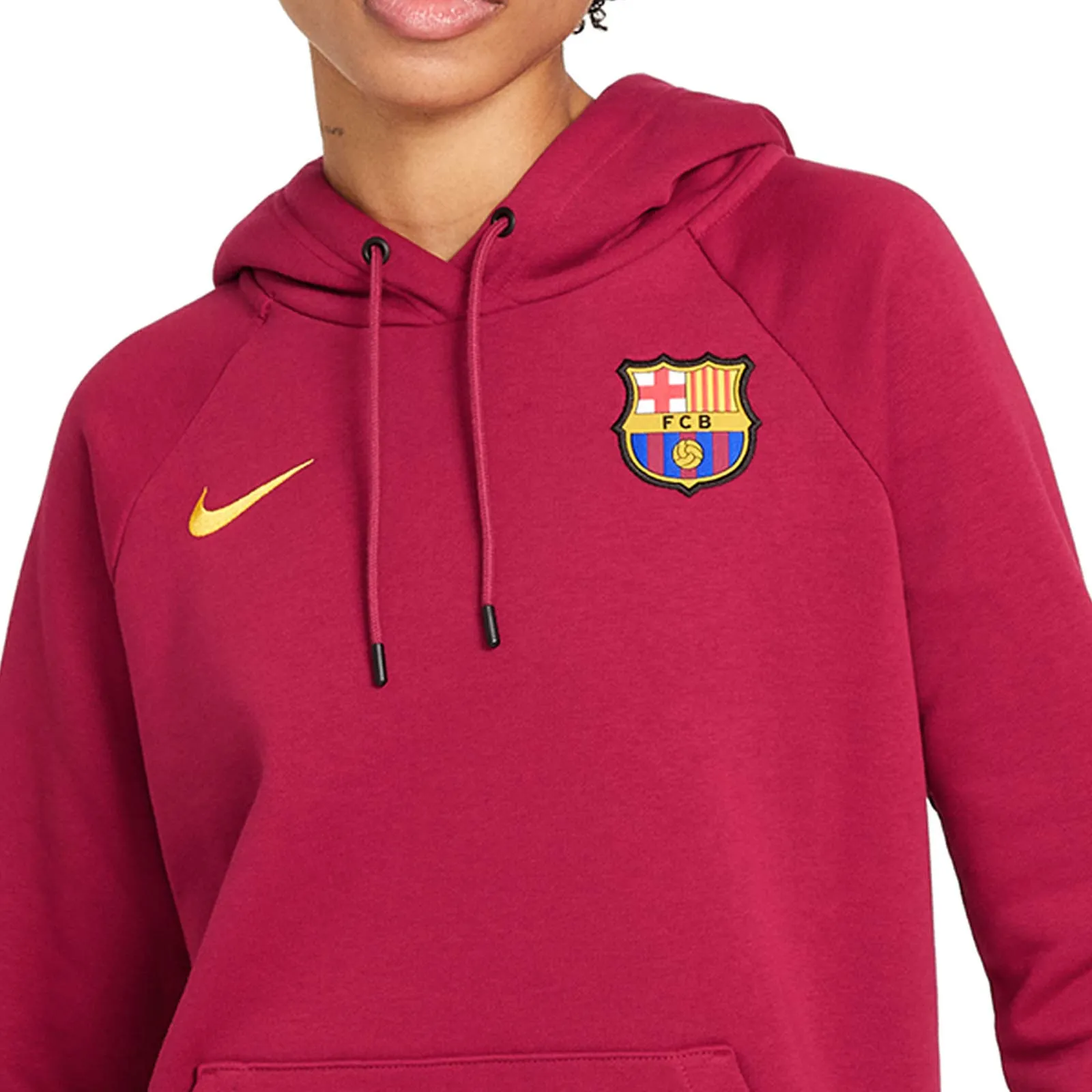 Barcelona Nike women's Essential Hoodie Fleece sweatshirt.