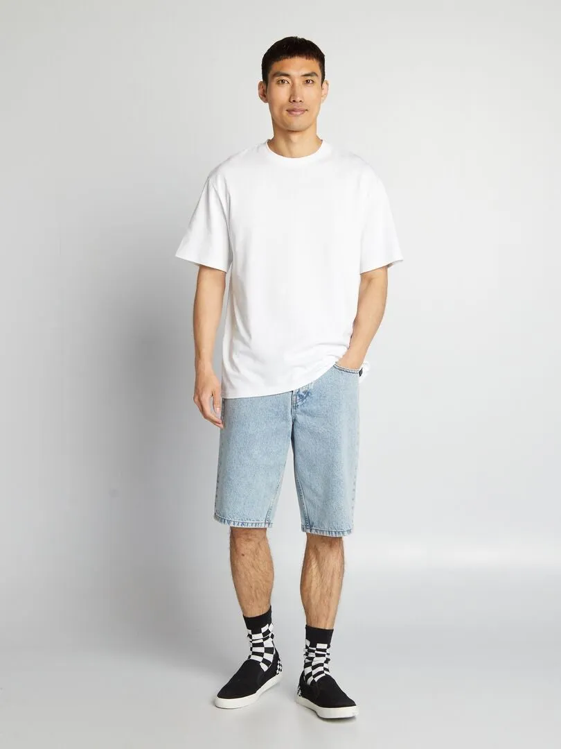 BERMUDA SHORTS WITH 5 POCKETS  BLUE