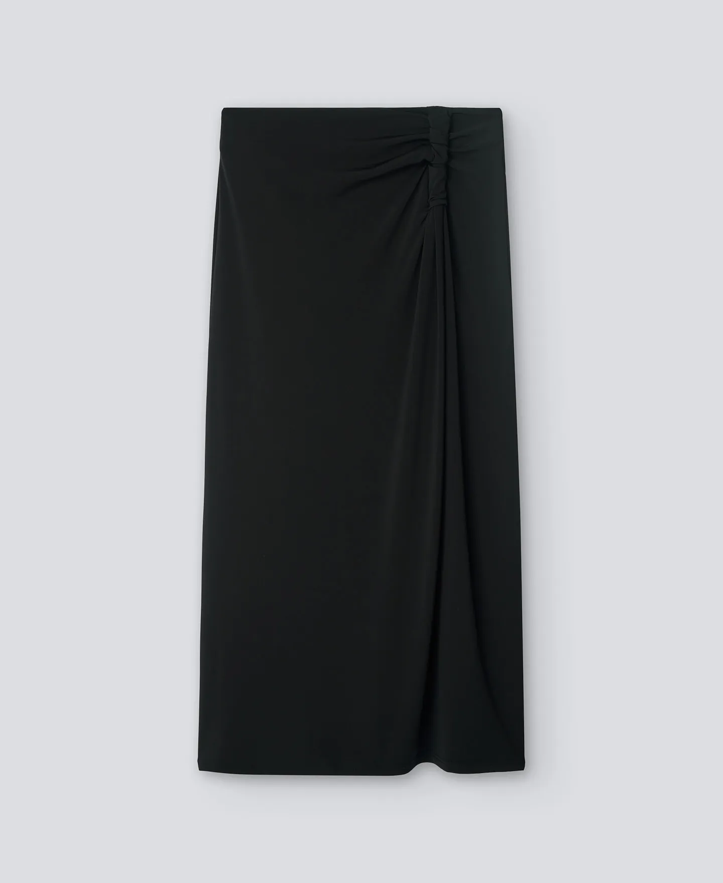 Black Asymmetric Skirt for Women