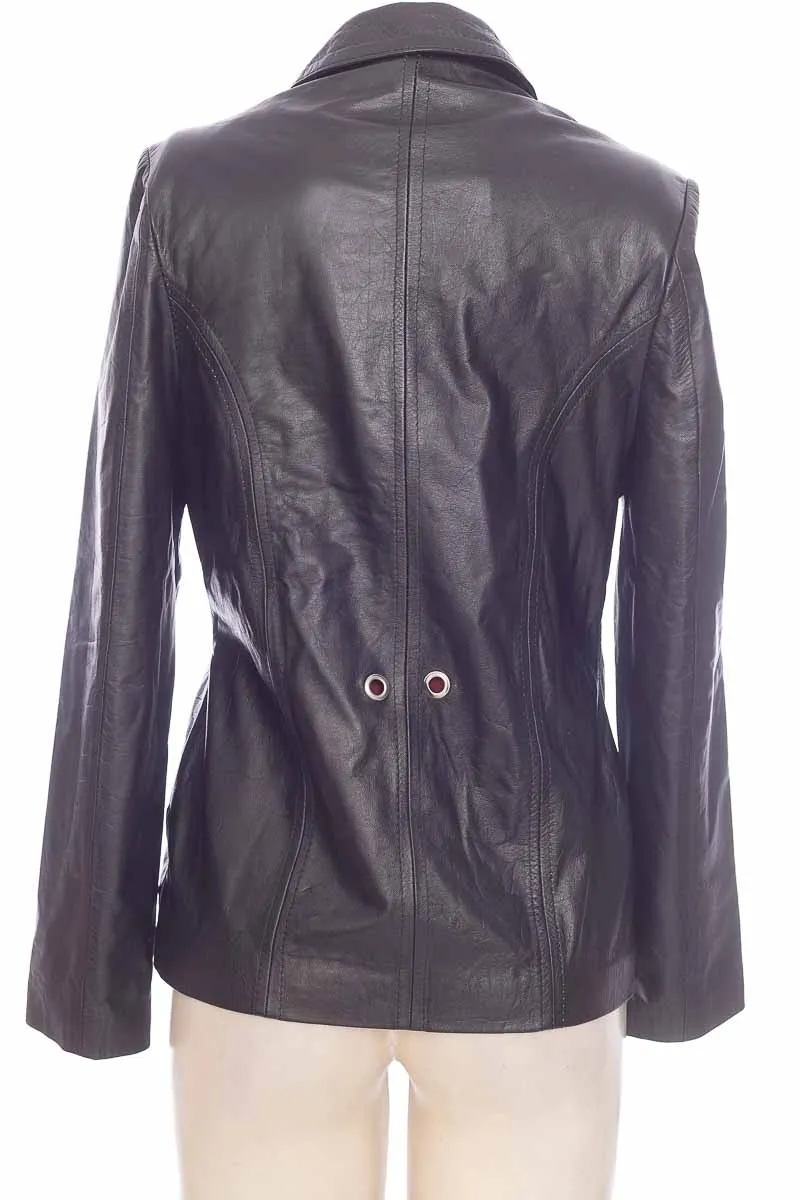 BLACK LEATHER JACKET/COAT  QUALITY LEATHERS