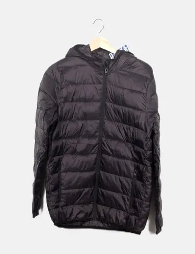 Black quilted coat from Jack & Jones.