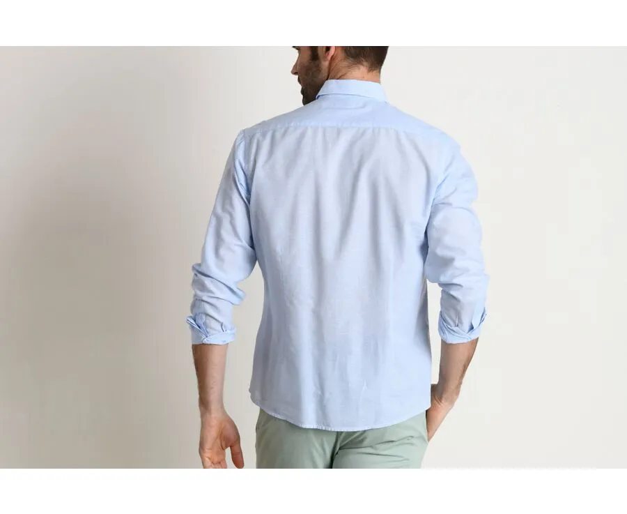 BLUE AND WHITE STRIPED SHIRT  CLÉBERT (COTTON LINEN)