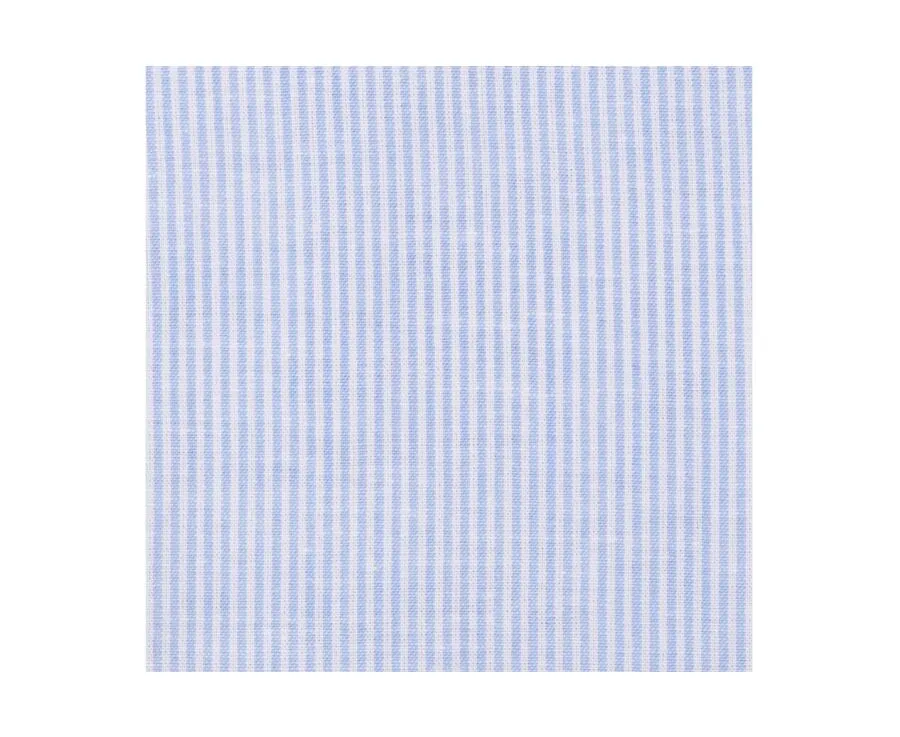 BLUE AND WHITE STRIPED SHIRT  CLÉBERT (COTTON LINEN)