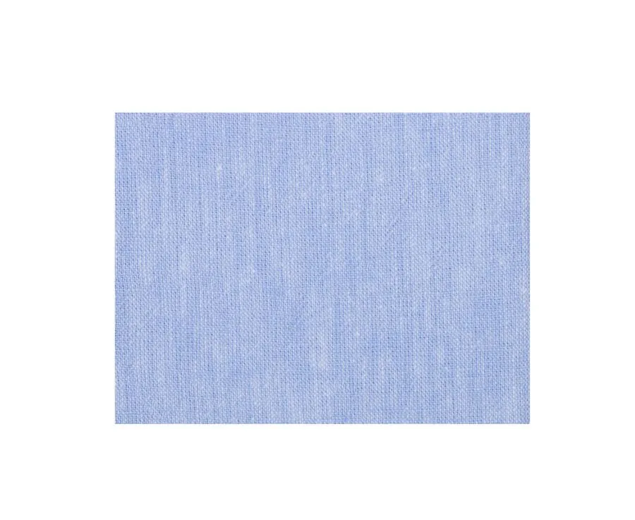 BLUE CHAMBRAY STRIPED LINEN COTTON TUNIC SHIRT  VALBERT