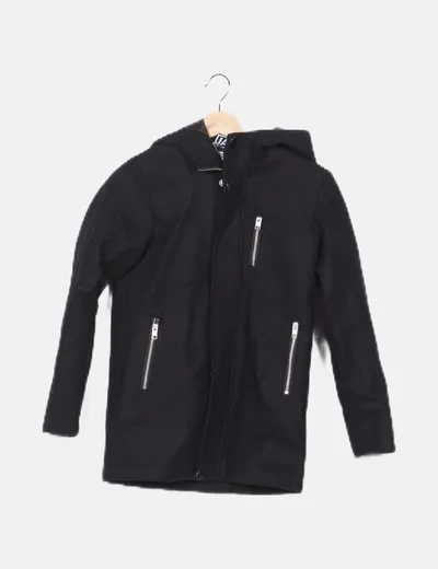 BLUE NAVY WOOL COAT  JACK & JONES