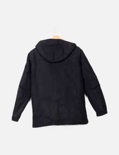 Blue shearling coat Pull&Bear