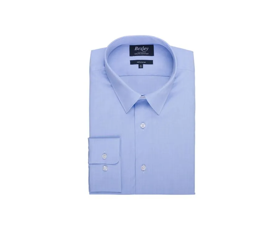 Blue sky cotton shirt ALBERT CLASSIC
