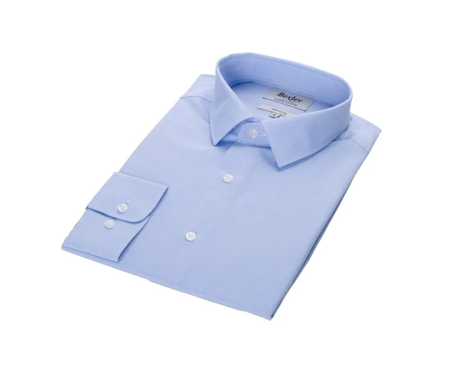 BLUE SKY COTTON SHIRT  STRAIGHT COLLAR  LOUIS CLASSIC IS A TRENDING FASHION ITEM.