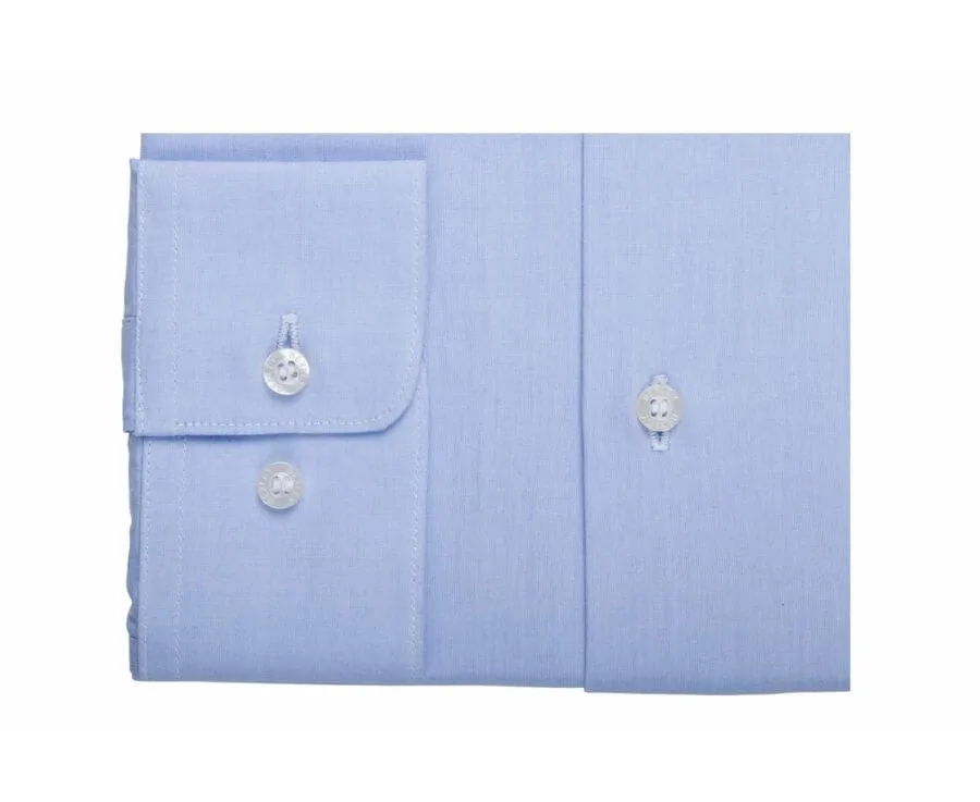 BLUE SKY COTTON SHIRT  STRAIGHT COLLAR  LOUIS CLASSIC IS A TRENDING FASHION ITEM.
