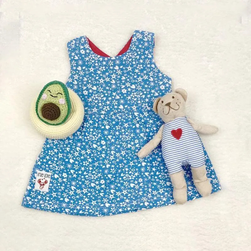 Blue star dress and panties (result)