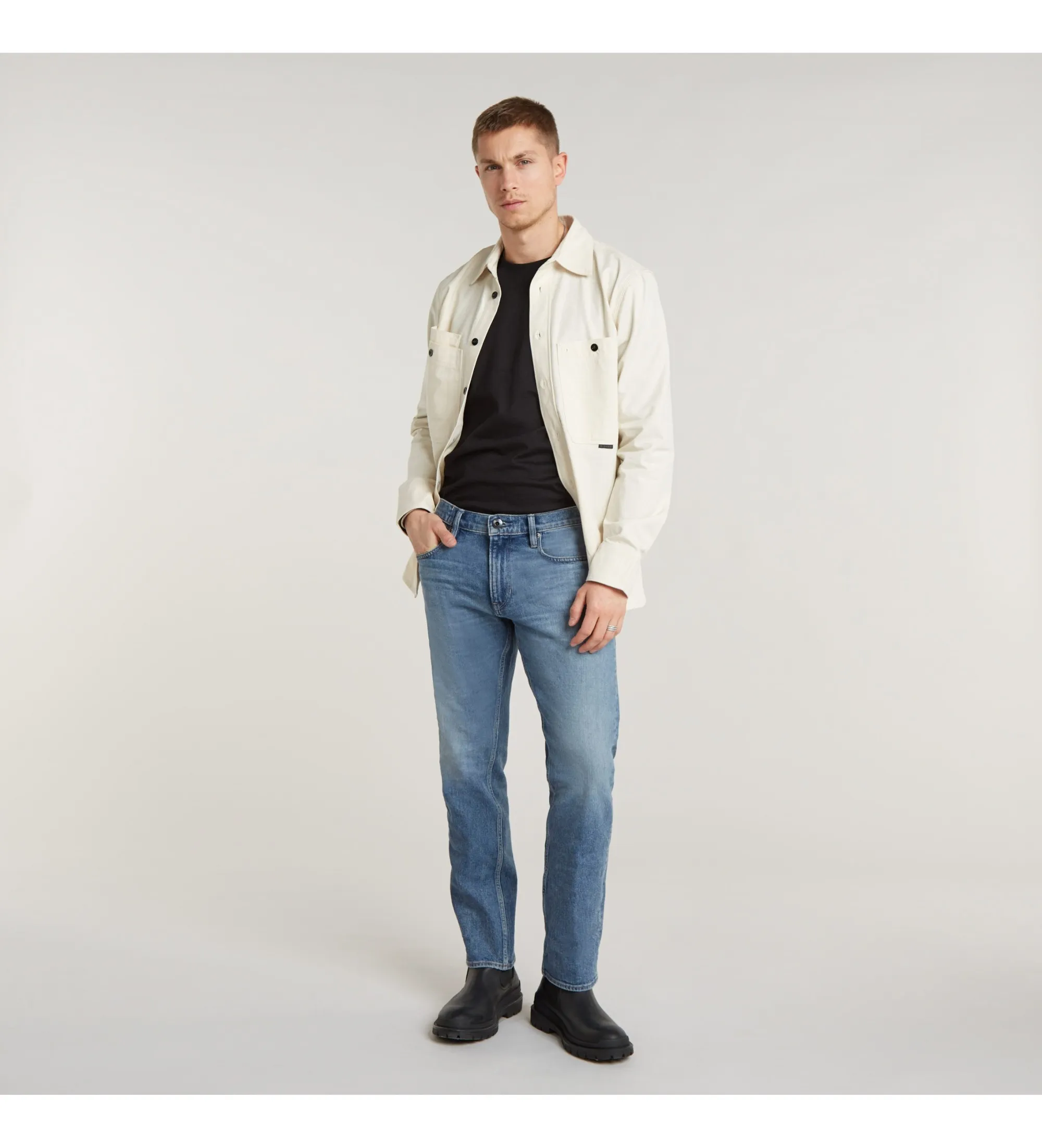 Blue straight jeans Mosa