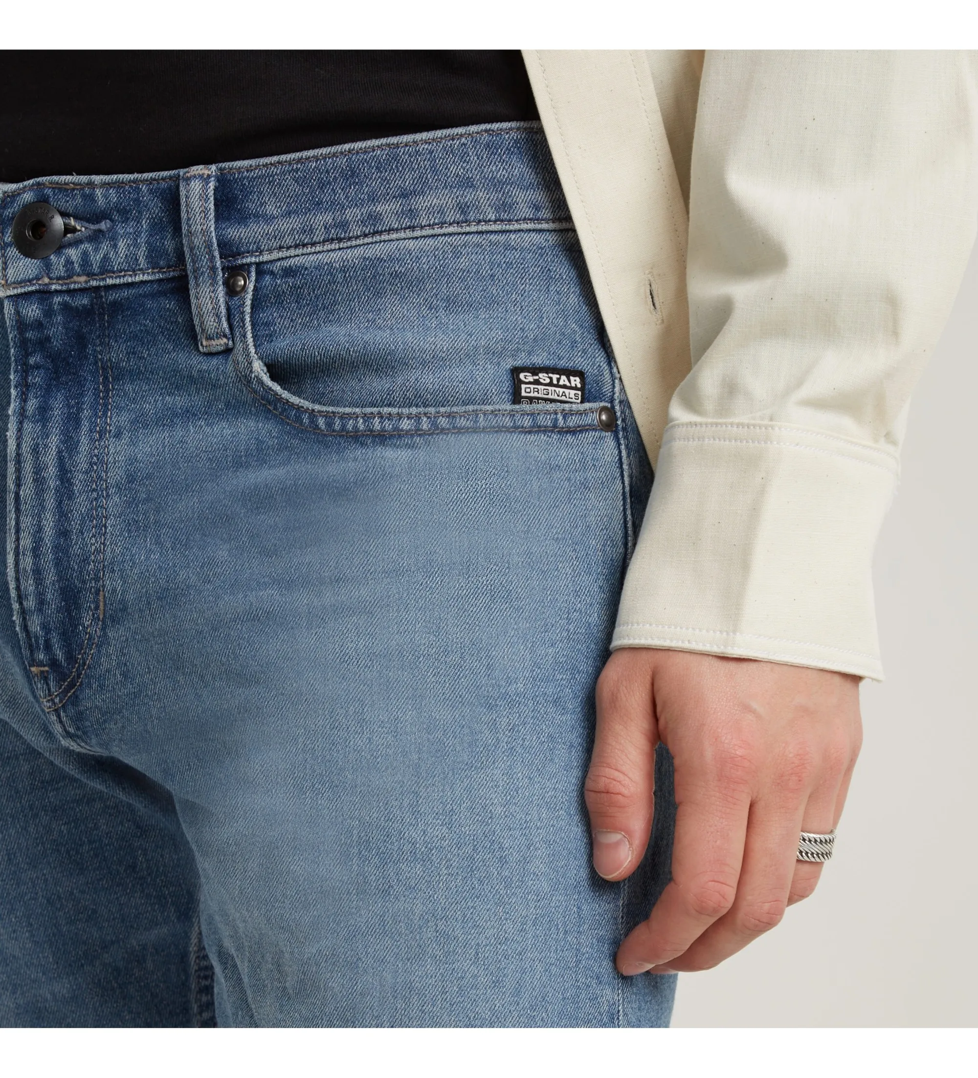 Blue straight jeans Mosa